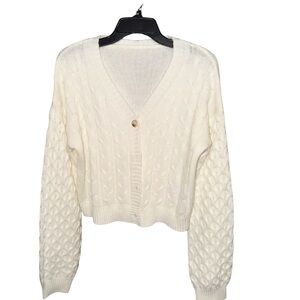 Cozy Cream Cable Knit Sweater